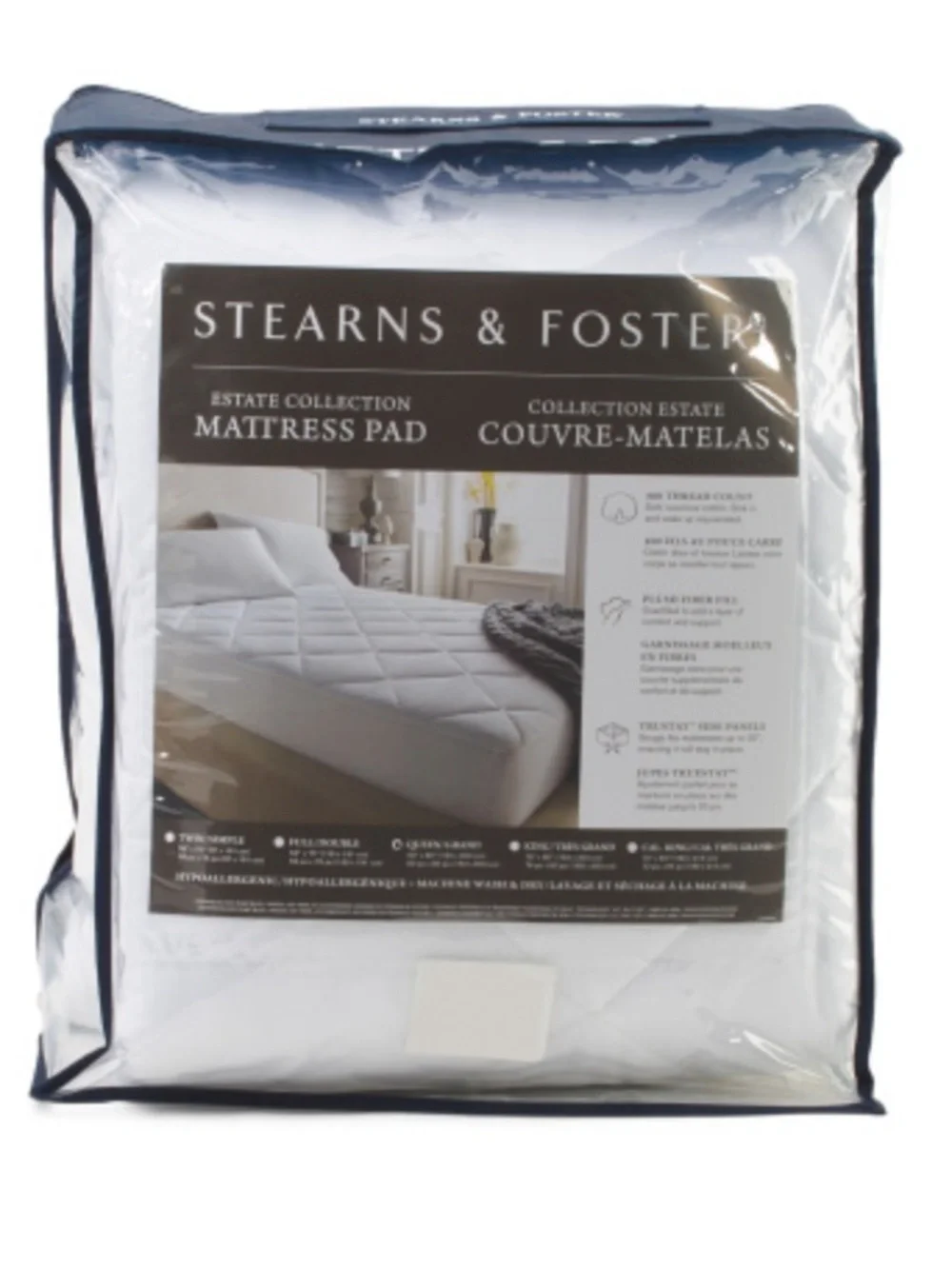 STEARNS & Foster White Mattress Pad